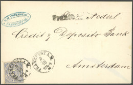 NDP 10 BRIEF, 1868, 7 Kr. Blau, Einzelfrankatur Auf Brief Von FRANKFURT A.M. Nach Amsterdam, Pracht - Andere & Zonder Classificatie