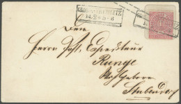 NDP U 39 BRIEF, 1867, 1 Gr. Rosa Auf 2 Kr. Orange Aufbrauchsumschlag, R2 GROSS-STREHLITZ, Feinst - Sonstige & Ohne Zuordnung