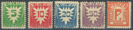 KIEL C 1-5 , , PAKETFAHRT: 1909, Ziffer Und Drucksachenverkehr, Falzrest, 20 C. Ohne Gummi, Feinst/Pracht - Postes Privées & Locales