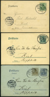 BAHNPOST Hagenow-Kiel (Zug 306), 1903-1907, 3 Prachtkarten - Máquinas Franqueo (EMA)