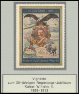 SST Bis 1918 15 BRIEF, KIEL FLUGWOCHE 1913, 13.7.1913, Auf 3 Pf. Privatpostkarte 25 Jähriges Regierungsjubiläum Mit 3 Pf - Brieven En Documenten