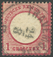 Dt. Reich 19 BrfStk, 1872, 1 Gr. Rotkarmin, Kleines Format (L 15) Mit Nachverwendetem K1 TRAVEMÜNDE, Kurzbefund Sommer - Andere & Zonder Classificatie