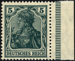 Dt. Reich 85IIe , 1918, 5 Pf. Schwarzopalgrün Kriegsdruck, Pracht, Gepr. Jäschke-L., Mi. 400.- - Unused Stamps