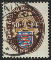 Dt. Reich 401X O, 1926, 50 Pf. Nothilfe, Wz. Stehend, Pracht, Mi. 130.- - Gebruikt