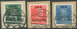 Dt. Reich 407-09 BrfStk, 1927, I.A.A., Prachtsatz Auf Briefstücken, Mi. 250.- - Autres & Non Classés