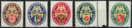 Dt. Reich 430-34 , 1929, Nothilfe, Postfrischer Prachtsatz, Mi. 240.- - Sonstige & Ohne Zuordnung