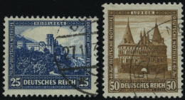 Dt. Reich 461/2 O, 1931, 25 Und 50 Pf. Nothilfe, 2 Prachtwerte, Mi. 140.- - Gebruikt