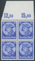 Dt. Reich 481 VB , 1933, 25 Pf. Friedrich Der Große Im Oberrandviererblock, Postfrisch, Pracht, Mi. 1240.- - Nuevos