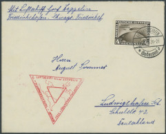 Dt. Reich 498 BRIEF, 1933, 4 RM Chicagofahrt, Einzelfrankatur Auf Zeppelinbrief, Pracht - Briefe U. Dokumente