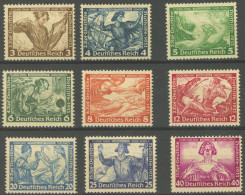 Dt. Reich 499-507 , 1933, Wagner, Falzrest, Prachtsatz, Mi. 300.- - Otros & Sin Clasificación