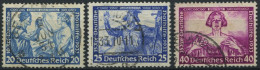 Dt. Reich 505B,506/7A O, 1933, 20, 25 Und 40 Pf. Wagner, 3 Werte üblich Gezähnt, Pracht, Mi. 350.- - Gebruikt