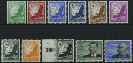 Dt. Reich 529-39x , 1934, Flugpost, Postfrischer Prachtsatz, Fotoattest Dr. Oechsner, Mi. 800.- - Unused Stamps