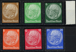 Dt. Reich 548-53 , 1934, Hindenburg-Trauer, Postfrischer Prachtsatz, Mi. 150.- - Sonstige & Ohne Zuordnung