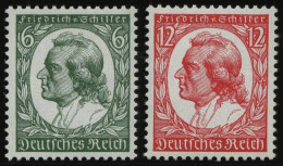 Dt. Reich 554/5 , 1934, Schiller, Pracht, Mi. 100.- - Ungebraucht