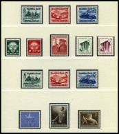 Dt. Reich 686-Z 739 , 1939, Kompletter Jahrgang Auf Lindner Falzlosseiten, Pracht, Mi. 1057.- - Unused Stamps