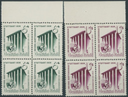 Dt. Reich 692/3 VB , 1939, Reichsgartenschau In Oberrandviererblocks, Postfrisch, Pracht, Mi. 80.- - Unused Stamps