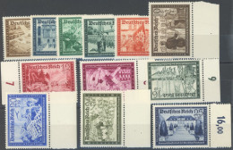 Dt. Reich 702-13 , 1939, Kameradschaft, Postfrischer Prachtsatz, Mi. 85.- - Autres & Non Classés