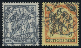 DIENSTMARKEN D 9,14 O, 1905, 2 Und 25 Pf. Baden, 2 Pf. Leichte Bugspur Sonst Pracht, Mi. 170.- - Dienstzegels