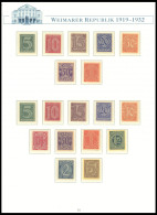 DIENSTMARKEN D 16-85 , 1920, Dienstmarken Mit Und Ohne Ablösungsziffer Und Abschiedsausgabe, 3 Postfrische Prachtsätze,  - Oficial