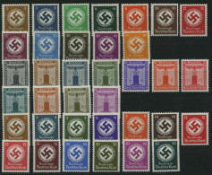 DIENSTMARKEN D 132-43,155-77 , 1934-42, 3 Prachtsätze, Mi. 145.- - Officials