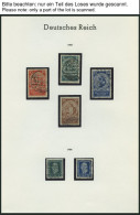 SAMMLUNGEN, LOTS O, Gestempelte Sammlung Dt. Reich Von 1923-32 Auf Leuchtturm Falzlosseiten, U.a. Mit Mi.Nr. 351-54, 378 - Used Stamps