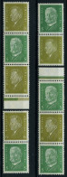 ZUSAMMENDRUCKE S 42-45 , 1932, Reichspräsidenten, Falzreste, 4 Prachtwerte, Mi. 79.50 - Zusammendrucke