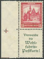 ZUSAMMENDRUCKE S 98LR3 , 1931, Bauten 15 + A1.2 Mit Linkem Rand, Nicht Durchgezähnt, Passerkreuz Und Striche, Postfrisch - Zusammendrucke