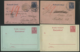 GANZSACHEN 16 Meist Verschiedene Ganzsachen Germania Reichspost, Dabei Kartenbriefe, Post- Und Rohrpostkarten Sowie Post - Other & Unclassified