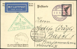 ZEPPELINPOST 88AAb BRIEF, 1930, Ostseefahrt, Bordpost, Abgabe Berlin, Prachtkarte In Die Schweiz - Correo Aéreo & Zeppelin