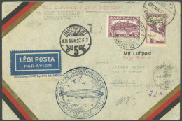 ZEPPELINPOST 102Bb BRIEF, 1931, Ungarnfahrt, Ungarische Post, Abwurf Debreccen, Mit Zeppelinmarke Zu 2 P., Prachtbrief - Luchtpost & Zeppelin