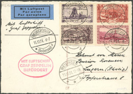 ZULEITUNGSPOST 132 BRIEF, Saargebiet: 1931, Fahrt Nach Meiningen, In Die Schweiz, Prachtkarte, Gepr. Sieger - Luchtpost & Zeppelin