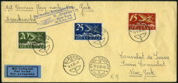 KATAPULTPOST 79CH BRIEF, Schweiz: 18.5.1932, Bremen - New York, Drucksache, Prachtbrief - Storia Postale