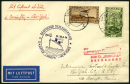 KATAPULTPOST 174Sr BRIEF, Saargebiet: 29.8.1934, &quot,Europa&quot, - Southampton, Nachbringeflug, Frankiert U.a. Mit Mi - Storia Postale