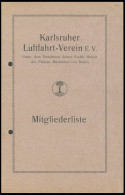 PIONIERFLUGPOST 1909-1914 1913, Karlsruher Luftfahrt-Verein E.V. - Unter Protektorat Des Prinzen Maximilian Von Baden, M - Avions
