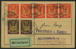 SPÄTERE FLÜGE (SPF) 23.9.07 BRIEF, 16.6.1923, München-Nürnberg, Prachtkarte - Vliegtuigen