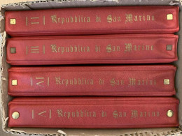 SAN MARINO COLLEZIONE DAL 1959 AL 2009 CON FOGLIETTI SU 4 ALBUM ROSSI G.I MNH** - Collections, Lots & Series