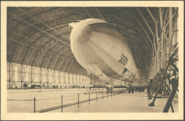 ALTE ANSICHTSKARTEN 1913, Luftschiffhafen Und Flugplatz Leipzig, Offizielle Postkarte, Inneres Der Halle Mit Luftschiff, - Other & Unclassified