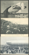 ALTE ANSICHTSKARTEN 1908, LZ 4, 5.8. Unglückstag-Stempel Auf Zeppelin-Ansichtskarte Sowie Karte 2 Min. Vor Der Katastrop - Sonstige & Ohne Zuordnung