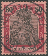 DP CHINA P Vh O, Petschili: 1901, 80 Pf. Reichspost, Stempel PEKING 13.2.01, Pracht, Mi. 400.- - Cina (uffici)