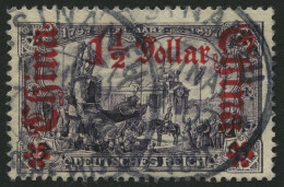 DP CHINA 36B O, 1905, 11/2 D. Auf 3 M., Ohne Wz., Gezähnt B, Pracht, Mi. 60.- - Deutsche Post In China