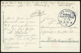 DP TÜRKEI 1916, MSP 14 (Dampfer GENERAL), Feldpost-Ansichtskarte Aus Damaskus, Pracht - Turkse Rijk (kantoren)