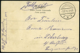 DP TÜRKEI 1917, Feldpoststation DAMASKUS (1 DFP) Auf Feldpost-Ansichtskarte, Pracht - Turkse Rijk (kantoren)