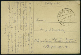 DP TÜRKEI 1916, Feldpoststation CONSTANTINOPEL Auf Feldpost-Ansichtskarte, Pracht - Turquie (bureaux)