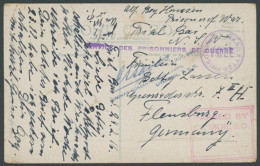 DEUTSCH-NEUGUINEA 1916, Ansichtskarte Aus Dem Lager TRIAL BAY Mit Blauem Zensurstempel L4 ... LIEUT.COL. GERMAN CONCENTR - Duits-Nieuw-Guinea