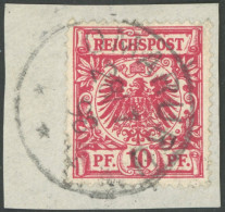 DSWA M 47d BrfStk, 1898, 10 Pf. Rot Mit Stempel OMARURU, Prachtbriefstück - Sud-Ouest Africain Allemand