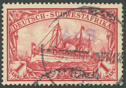 DSWA 20 O, Aus, 10.12.06, Violett Auf Wanderstempel I Auf 1 M. Pracht, Gepr. Bothe - Deutsch-Südwestafrika