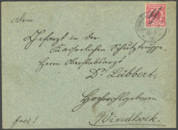 DSWA 7a BRIEF, GROOTFONTEIN, 18.9.00, Auf 10 Pf. Lebhaftlilarot, Einzelfrankatur Nach Windhoek, Feinst, R! - German South West Africa