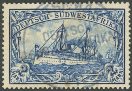 DSWA 21 BrfStk, HATSAMAS, 21.9.11 In Blau Auf 2 M., Feinst (stockfleckig), Gepr. Czimmek - Sud-Ouest Africain Allemand