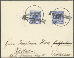 DSWA 4 BRIEF, KAPENOUSSEU, 16.11.01, Wanderstempel II Auf Brief Mit 2-mal 20 Pf., Prachtbrief Nach Wiesbaden - África Del Sudoeste Alemana