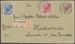 DSWA 3,4,10 BRIEF, KEETMANSHOOP, 18.1.99, Auf Einschreibbrief Mit 10, 20 Und 50 Pf. Nach Halberstadt, Pracht, Gepr. Both - Duits-Zuidwest-Afrika